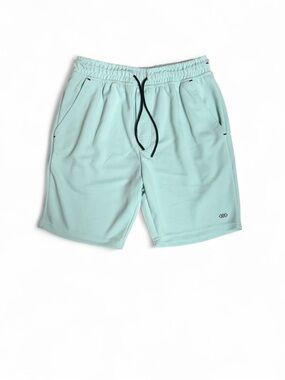 LEG3ND Men's Active Sweat Shorts Light Aqua Green Size Medium
